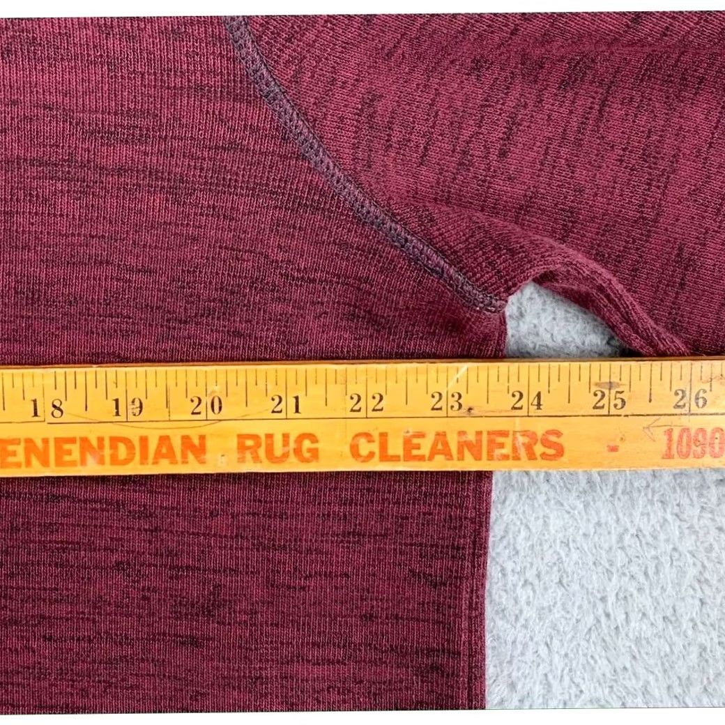 Eddie Bauer Eddie Bauer Pullover Sweatshirt Logo Mens Large Maroon 1/4 Zip Knit Solid Vintage: No Size US L / EU 52-54 / 3 - 6 Thumbnail