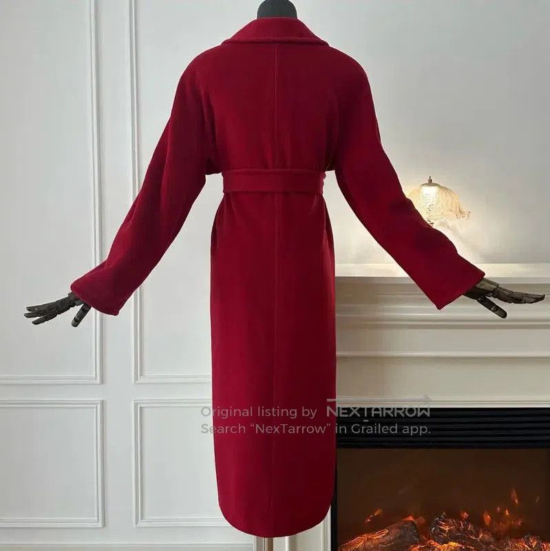 Max Mara MaxMara Red Wool Long Coat . Size M / US 6-8 / IT 42-44 - 1 Thumbnail