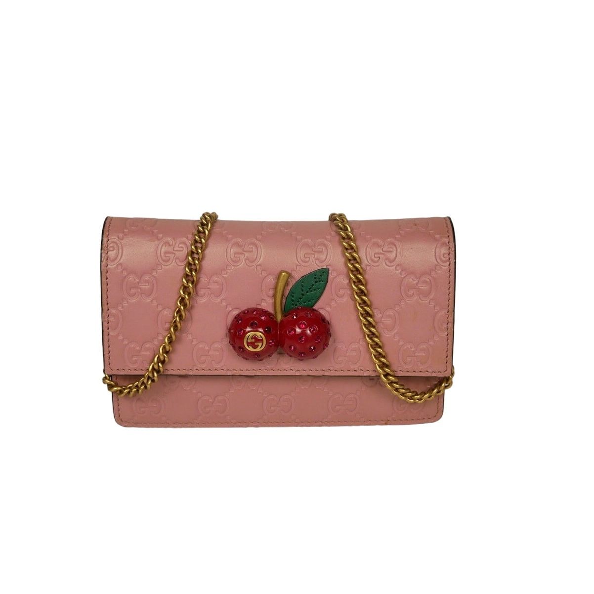 Gucci Gucci Cherries Wallet on Chain Mini Size ONE SIZE - 1 Thumbnail