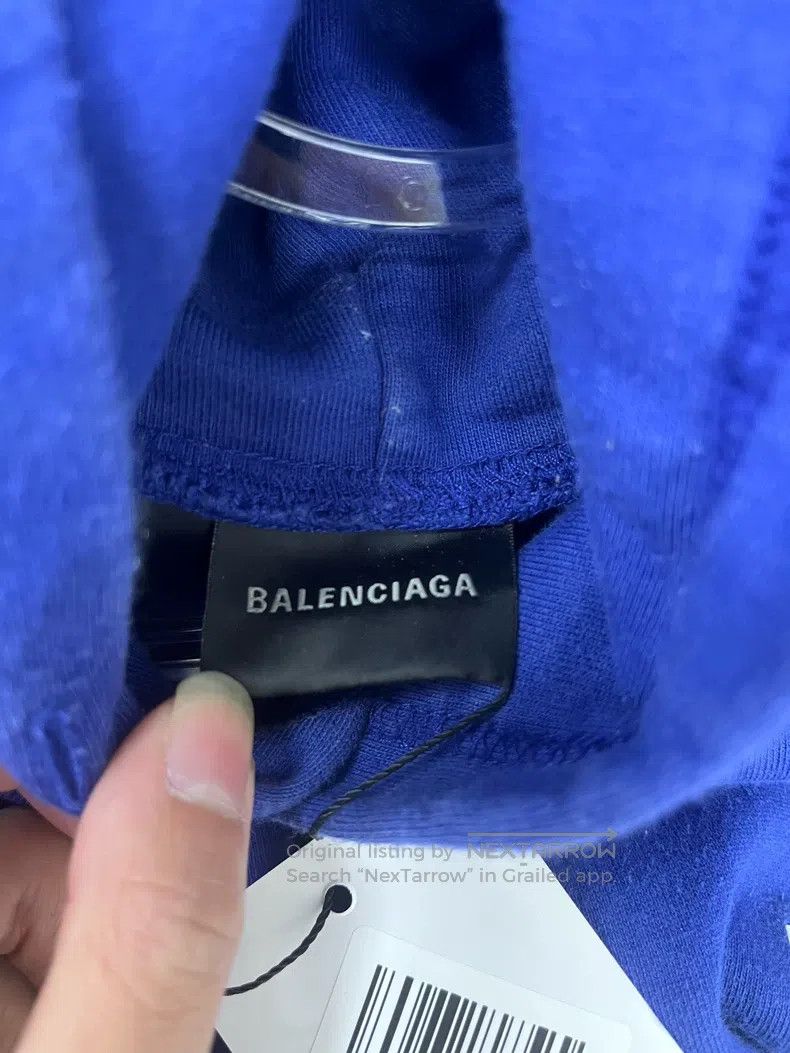 Balenciaga Balenciaga Washed Front and Back Embroidered Sweatshirt Size US L / EU 52-54 / 3 - 3 Thumbnail