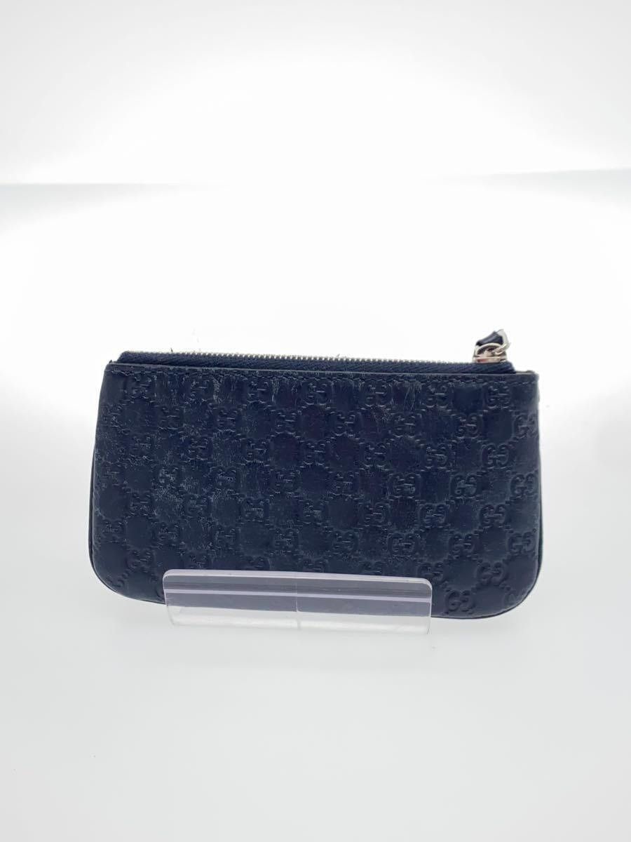 Gucci Gucci Micro Guccissima Leather Coin Case Navy Size ONE SIZE - 2 Thumbnail