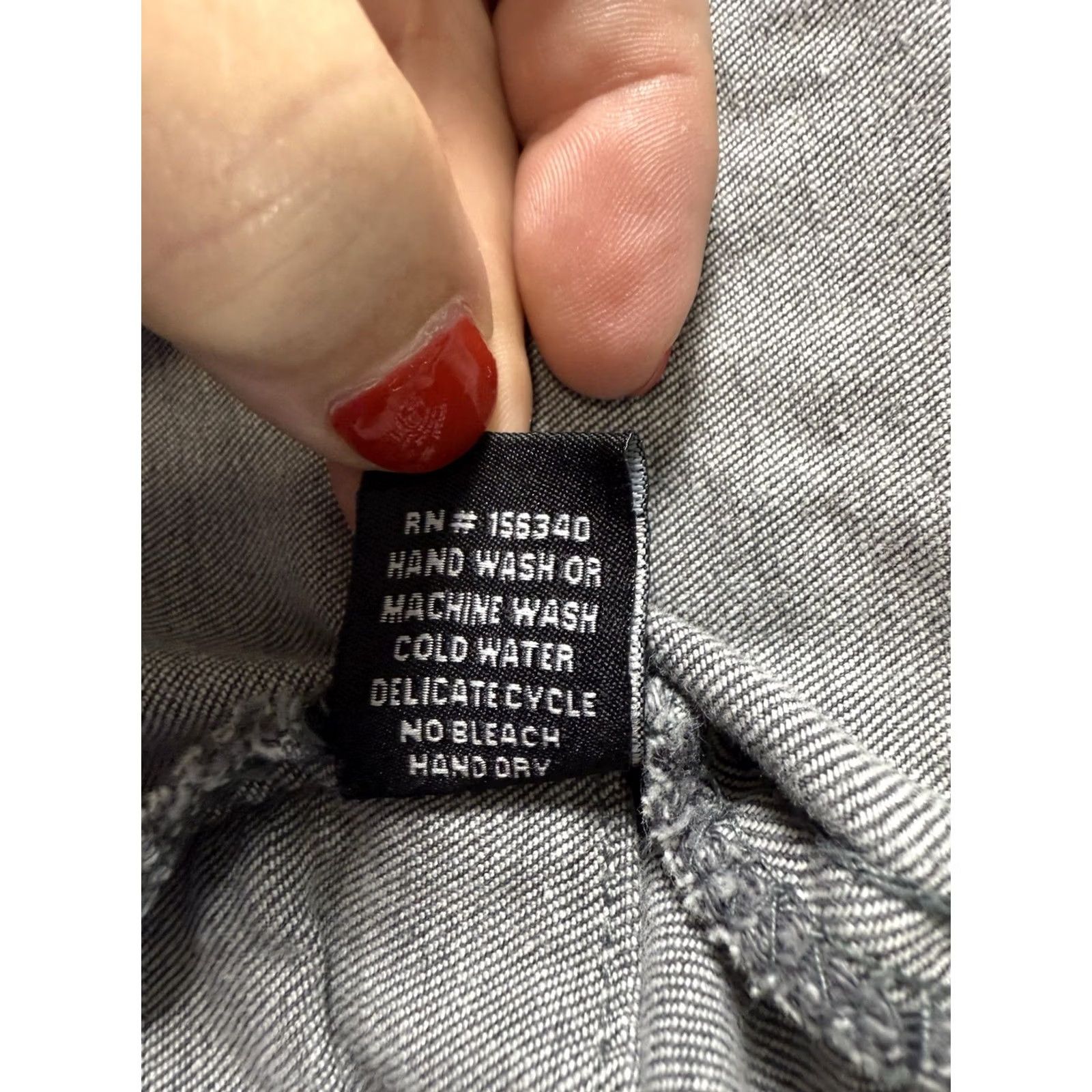 Vintage FOCUS Gray Denim Jacket Womens Small Destroyed Thrashed Grunge Y2K 90s Utility Size S / US 4 / IT 40 - 3 Thumbnail