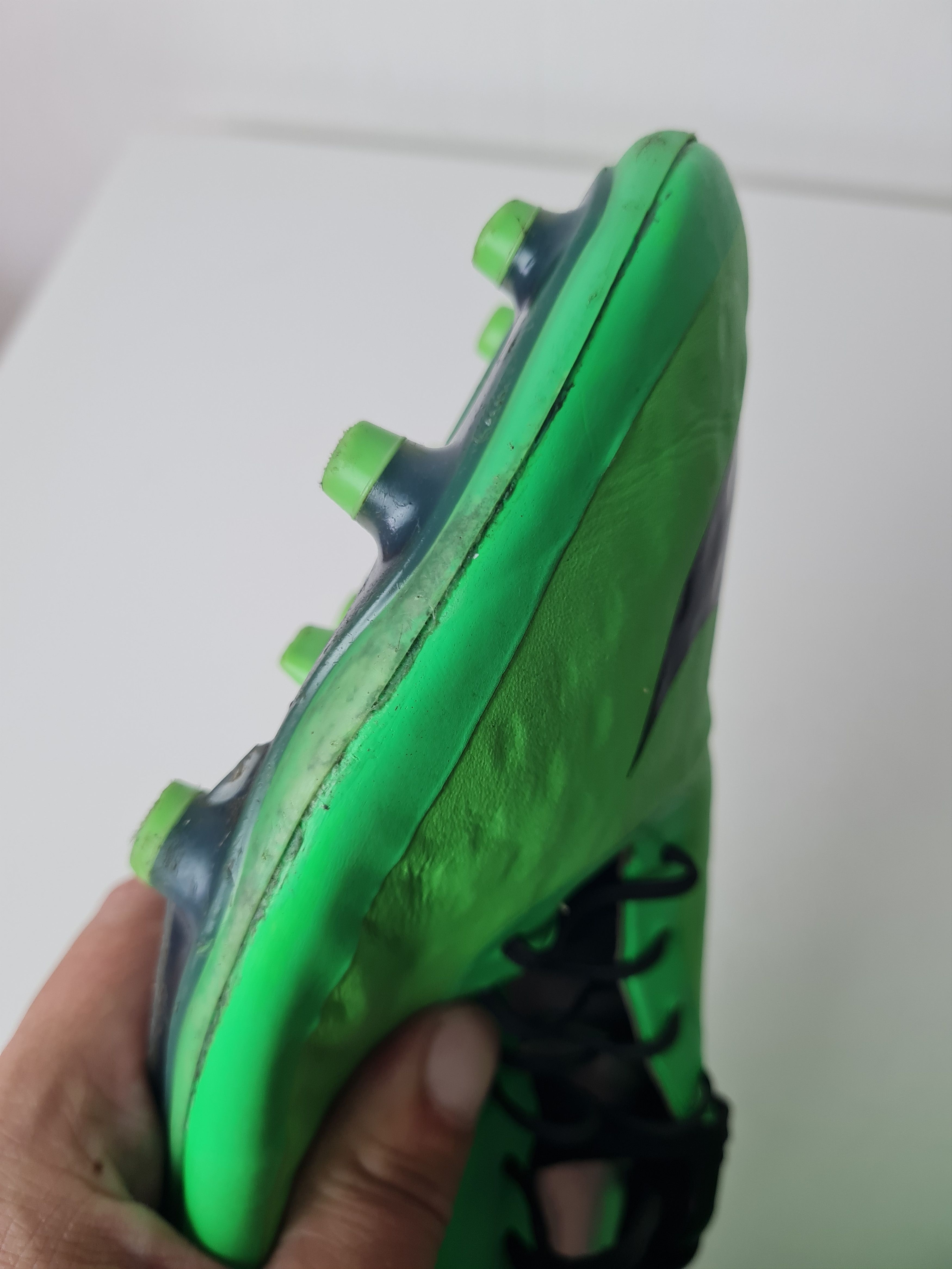 Nike Football Soccer Cleats Nike Hypervenom Phatal FG Green UK8 Size US 9 / EU 42 - 23 Thumbnail