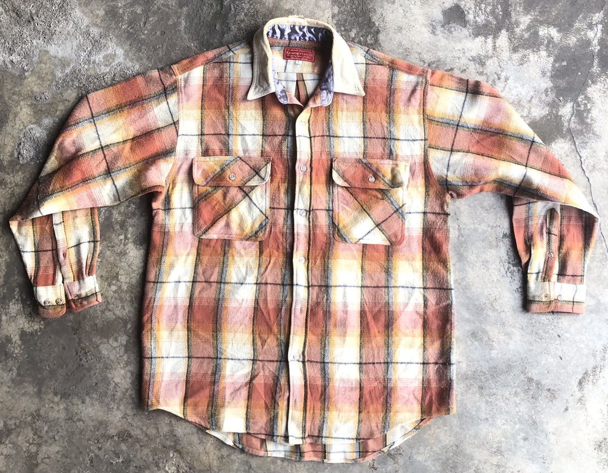If Six Was Nine × Japanese Brand × Le Grande Bleu (L.G.B.) Vintage Kearney House Flannel Shirt Size US L / EU 52-54 / 3 - 1 Thumbnail