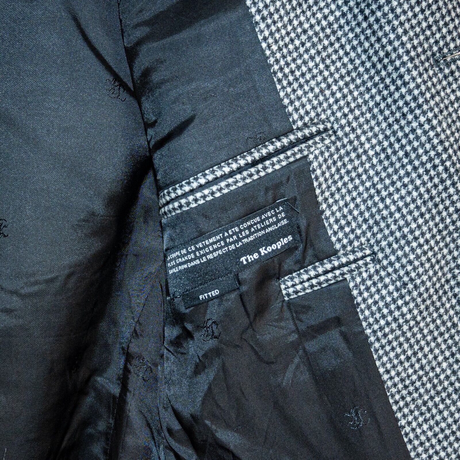 The Kooples The Kooples 3 button Blazer Jacket in Houndtooth Fitted Size US M / EU 48-50 / 2 - 3 Thumbnail