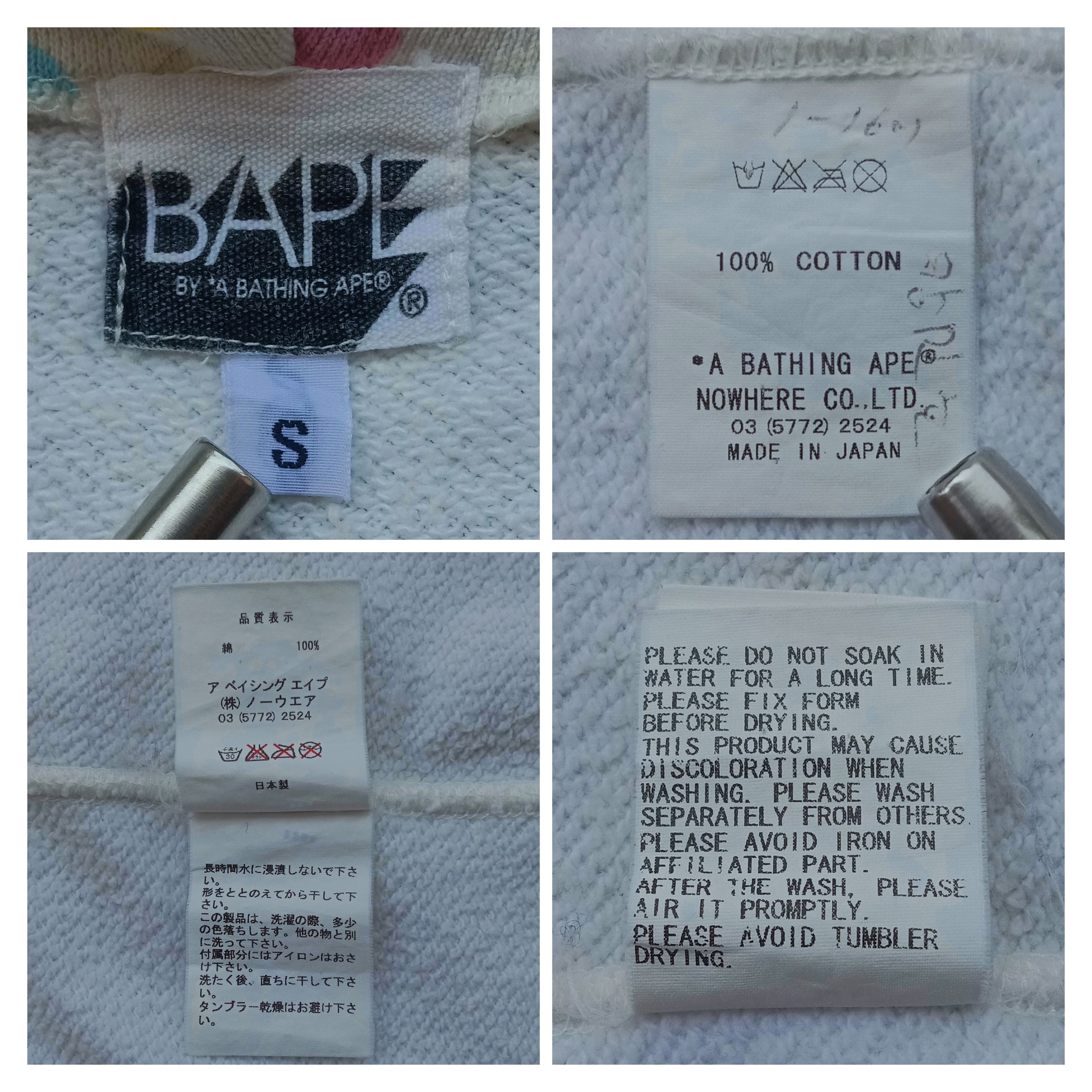 Bape 2006 Cotton Candy Full Zip Hoodie Size US S / EU 44-46 / 1 - 10 Thumbnail