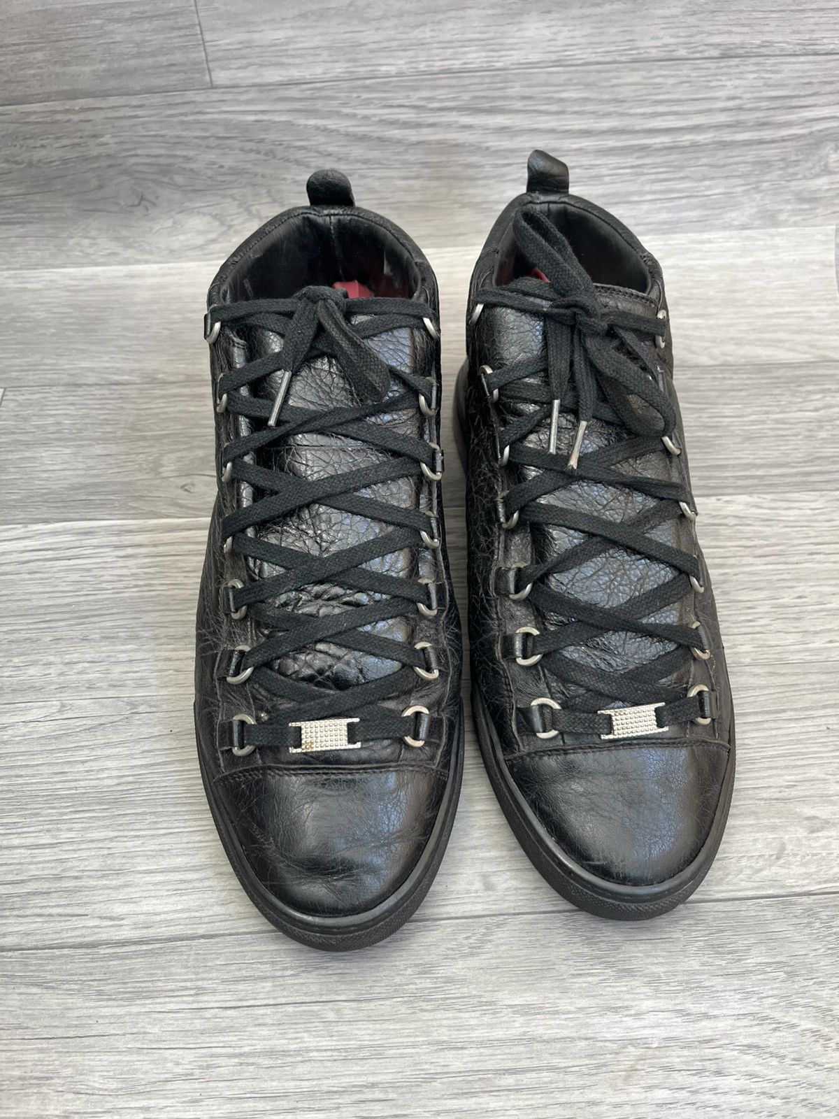 Balenciaga Balenciaga arena black hi-top sneakers sz 42 Size US 9 / EU 42 - 2 Thumbnail