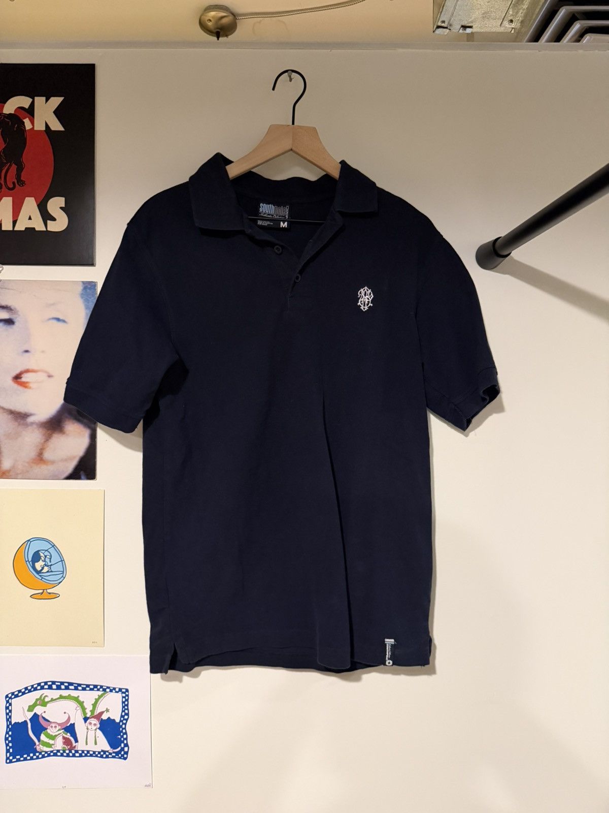 Vintage Y2K southpole crest logo navy polo Size US M / EU 48-50 / 2 - 1 Thumbnail