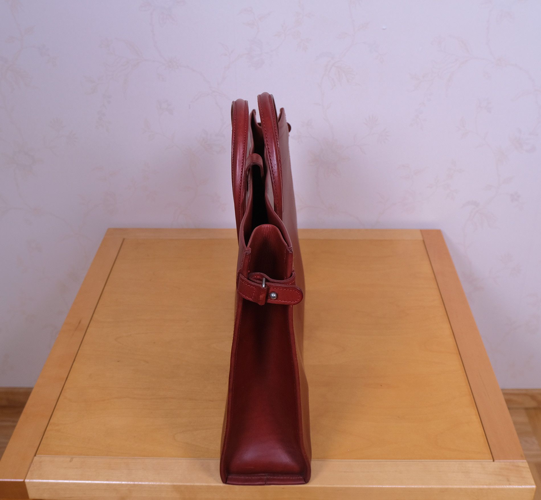 Bill Amberg Studio Bill Amberg, Red Brown Briefcase, Made in England,RRP 1128 e Size ONE SIZE - 2 Thumbnail
