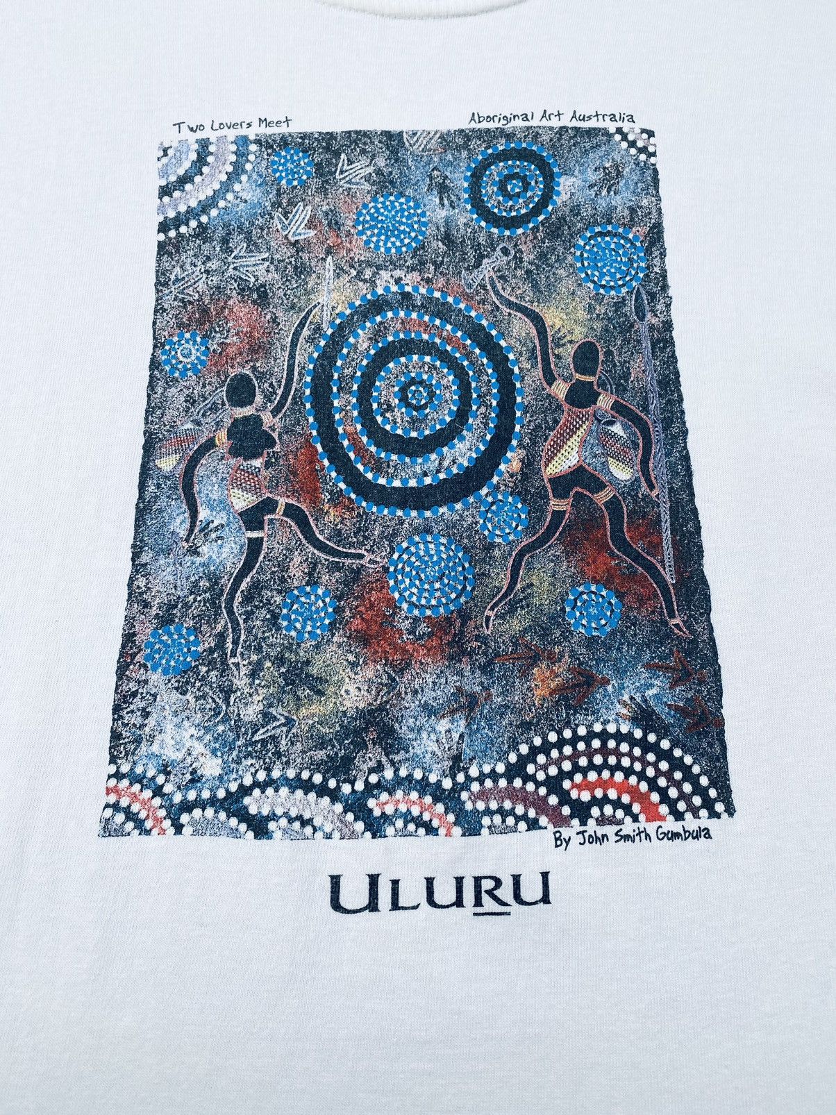 Vintage Vintage 90s Uluru Art By John Smith Gumbula Size US S / EU 44-46 / 1 - 3 Thumbnail