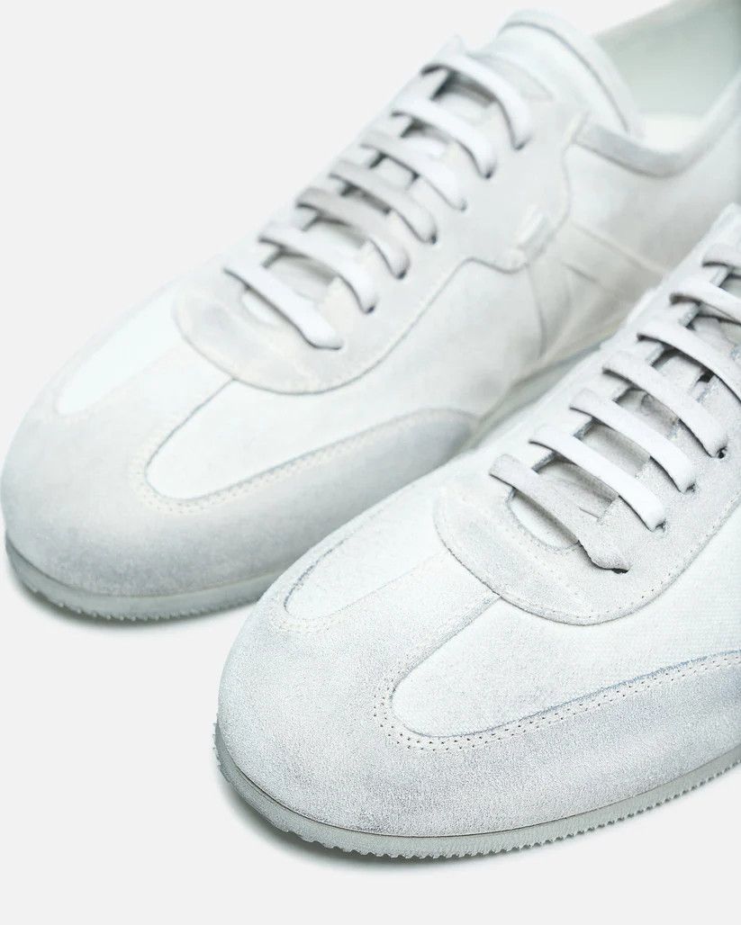 Ann Demeulemeester o1s1v1r1oon0825 Soft Low Top Boxing Sneaker in Light Grey Size US 8 / EU 41 - 6 Thumbnail