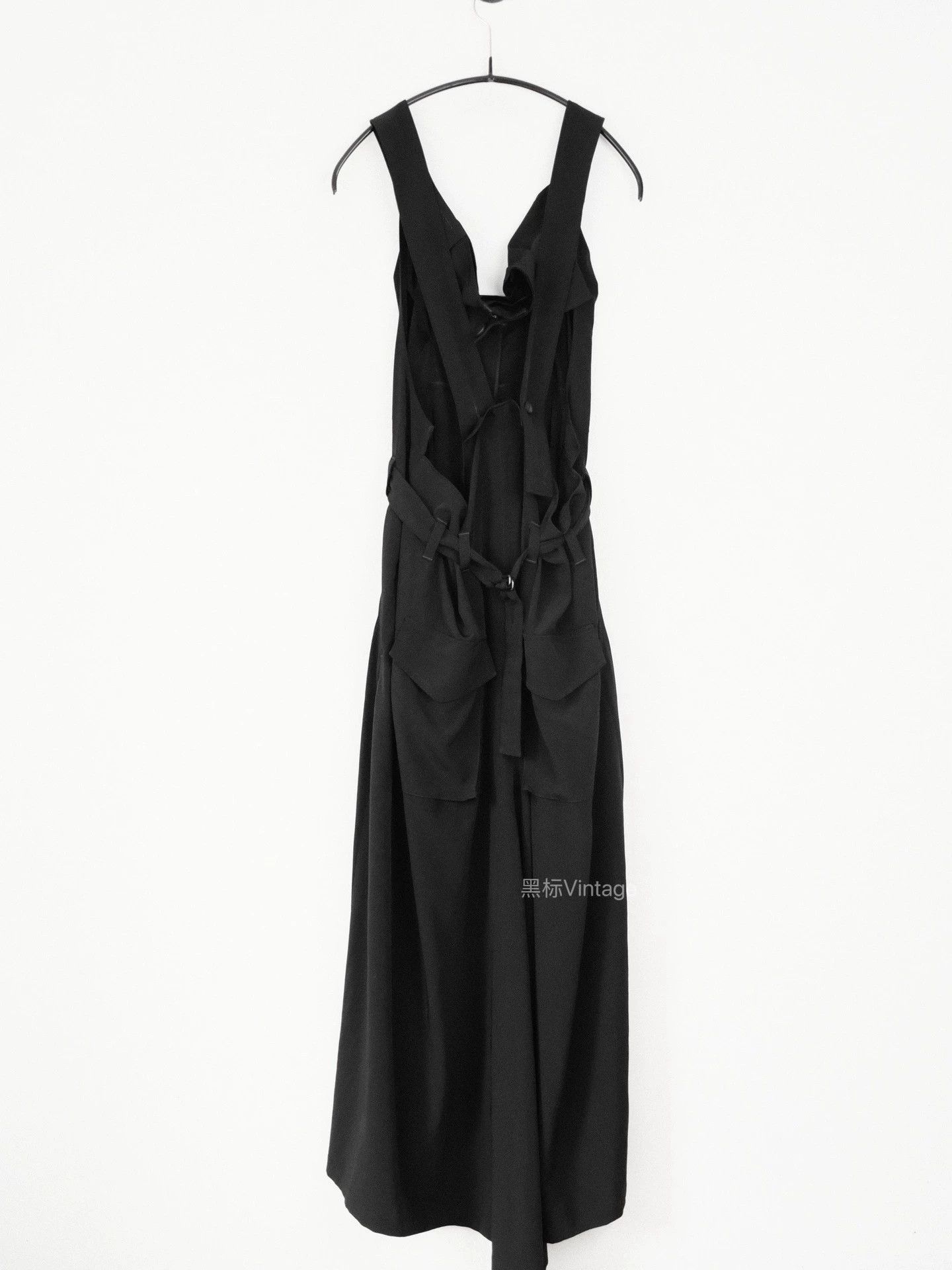 Yohji Yamamoto Yohji Noir 18SS Vintage Triacetate Pleat Asym Dress Wmn Size XS / US 0-2 / IT 36-38 - 2 Thumbnail