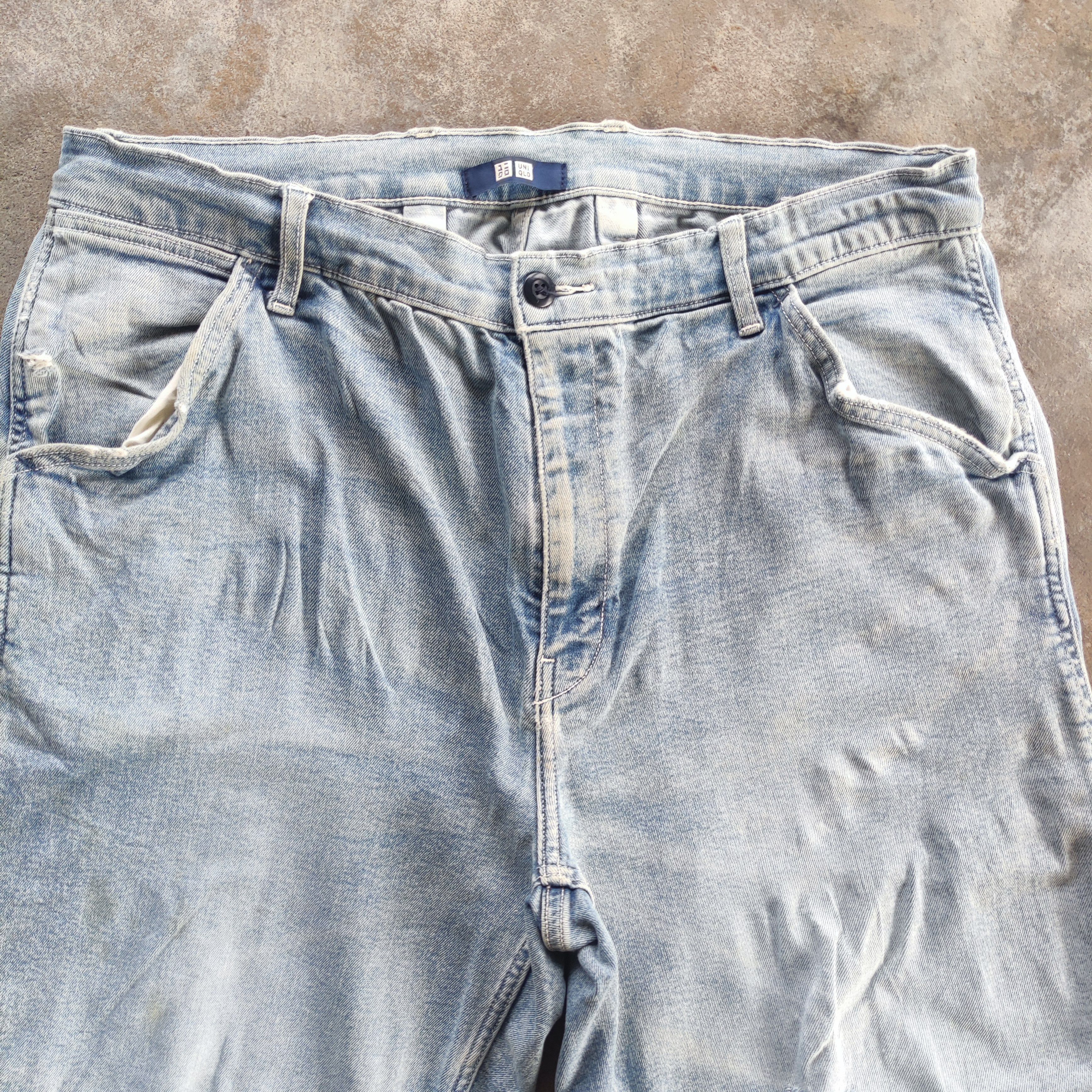 Japanese Brand Vintage Japanese Brand Buggy Jeans Faded Ripped Pants Size US 38 / EU 54 - 2 Thumbnail