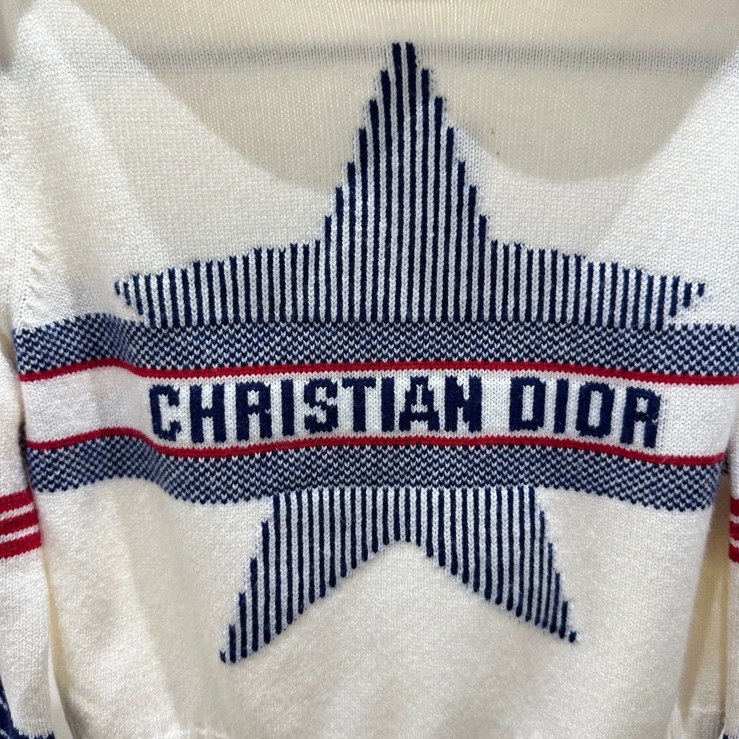 Christian Dior Monsieur Dior mar588 pentagram slogan logo wool sweater 42 Size M / US 6-8 / IT 42-44 - 6 Thumbnail