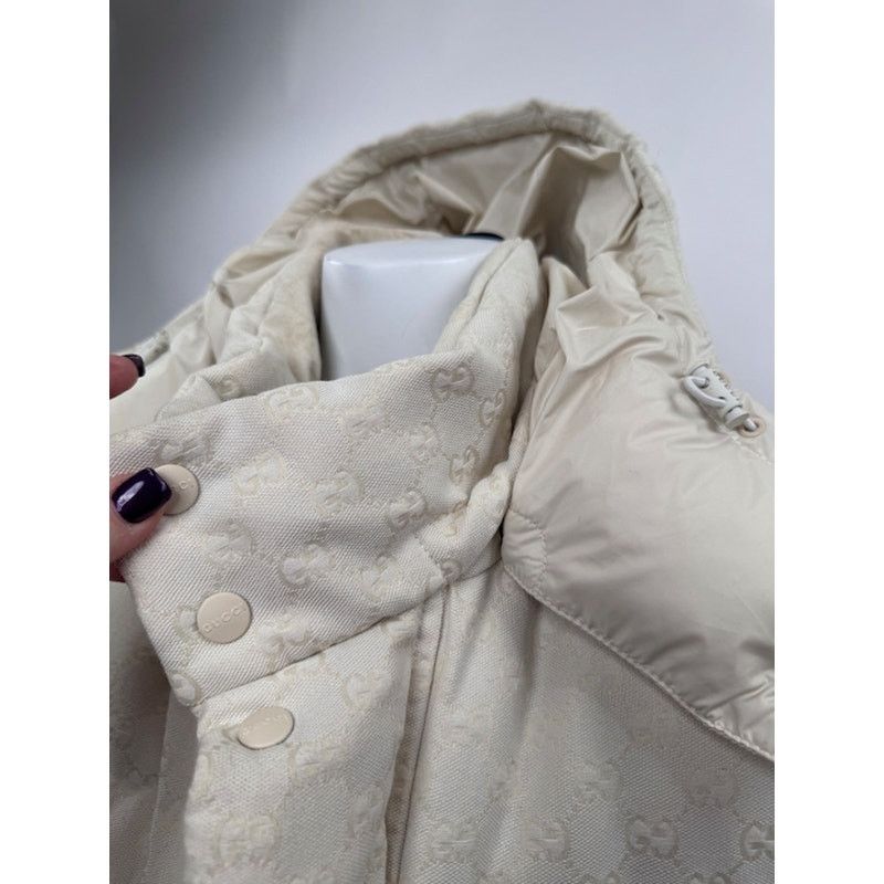 Gucci Gucci White Full Zip Puffer Hooded Vest Jacket Size 50 Size XL / US 12-14 / IT 48-50 - 11 Thumbnail