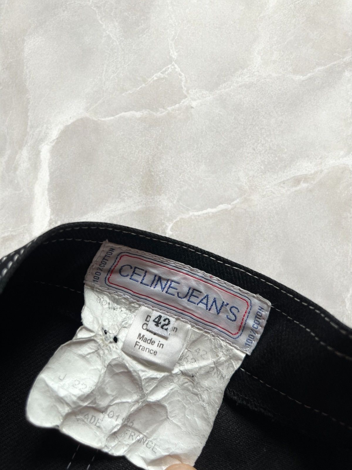 Celine × Vintage CELINE FRANCE VINTAGE 90s DENIM SKIRT JEANS GOLDEN LOGO y2k Size 28" / US 6 / IT 42 - 5 Thumbnail