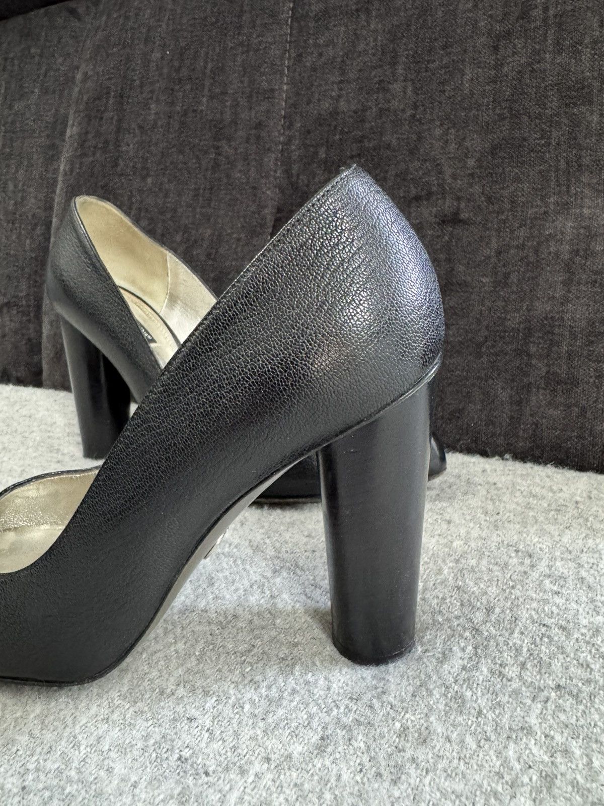 Dolce & Gabbana Dolce & Gabbana D&G Black Leather Heels size 40 luxury Size US 10 / IT 40 - 8 Thumbnail