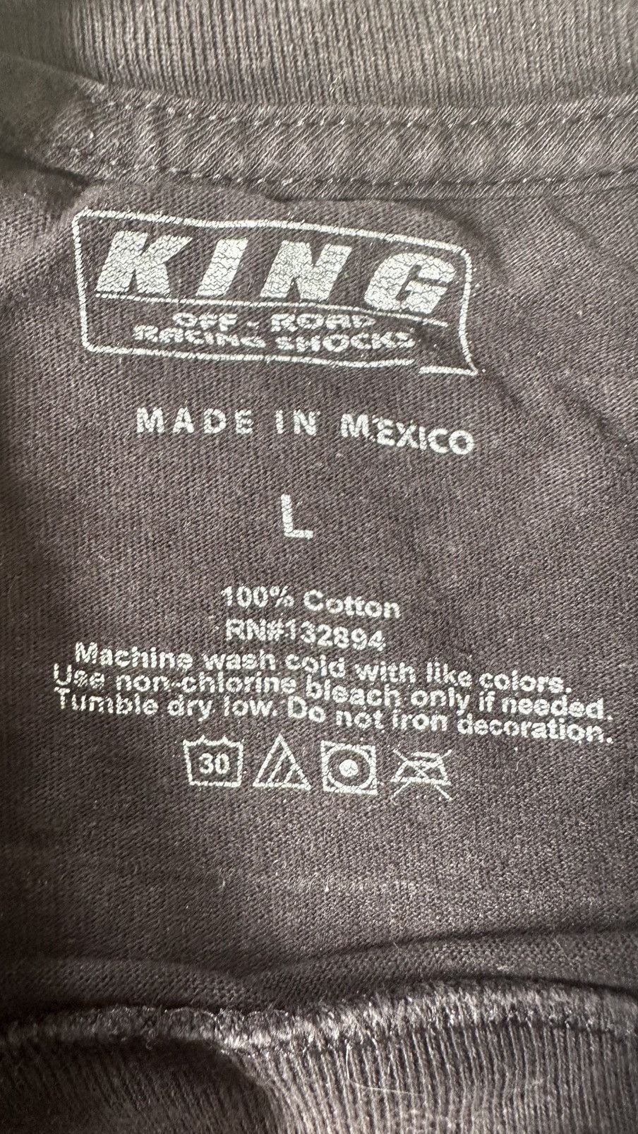 King VINTAGS SUN FADED KING SHOCKS RACING LOGO TEE Size US M / EU 48-50 / 2 - 5 Thumbnail
