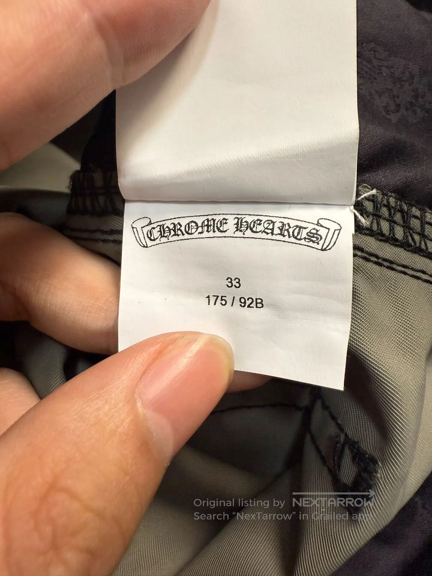 Chrome Hearts Chrome Hearts Leather Patchwork Cargo Pants. Size US 33 - 7 Thumbnail