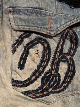 If Six Was Nine Vintage 90s Japanese Brand Back Vintage Faded Jeans Size US 33 - 10 Thumbnail