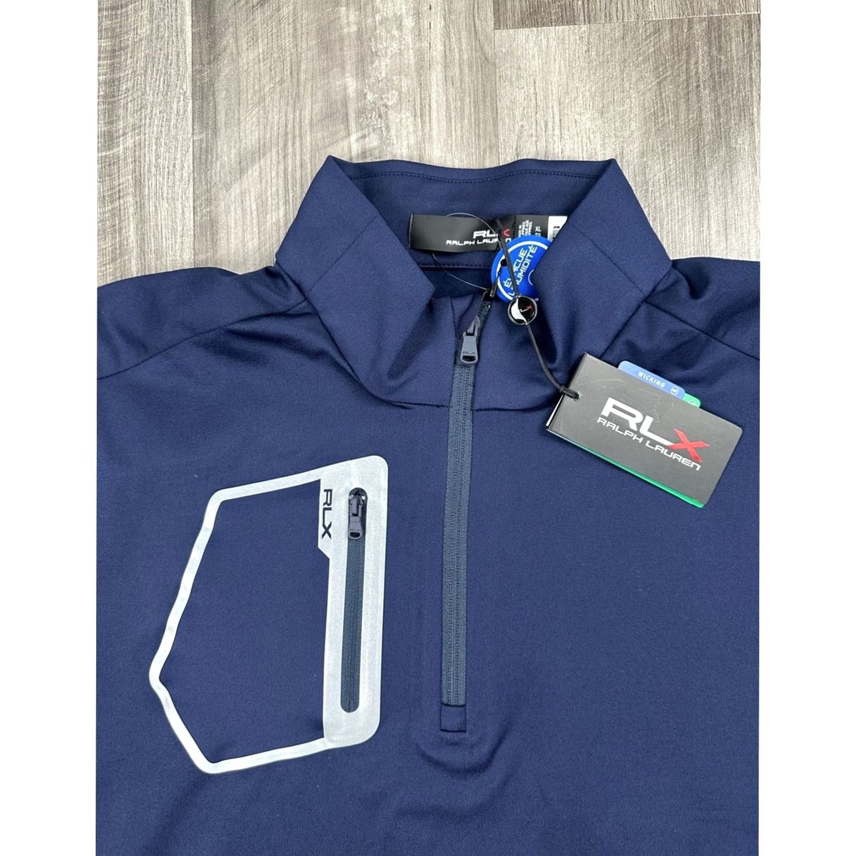 RLX Ralph Lauren RLX Ralph Lauren Luxury Performance Quarter Zip Tech Jersey Pullover XL Mens Navy Blue Sweatshirt Pullover Size US XL / EU 56 / 4 - 5 Thumbnail