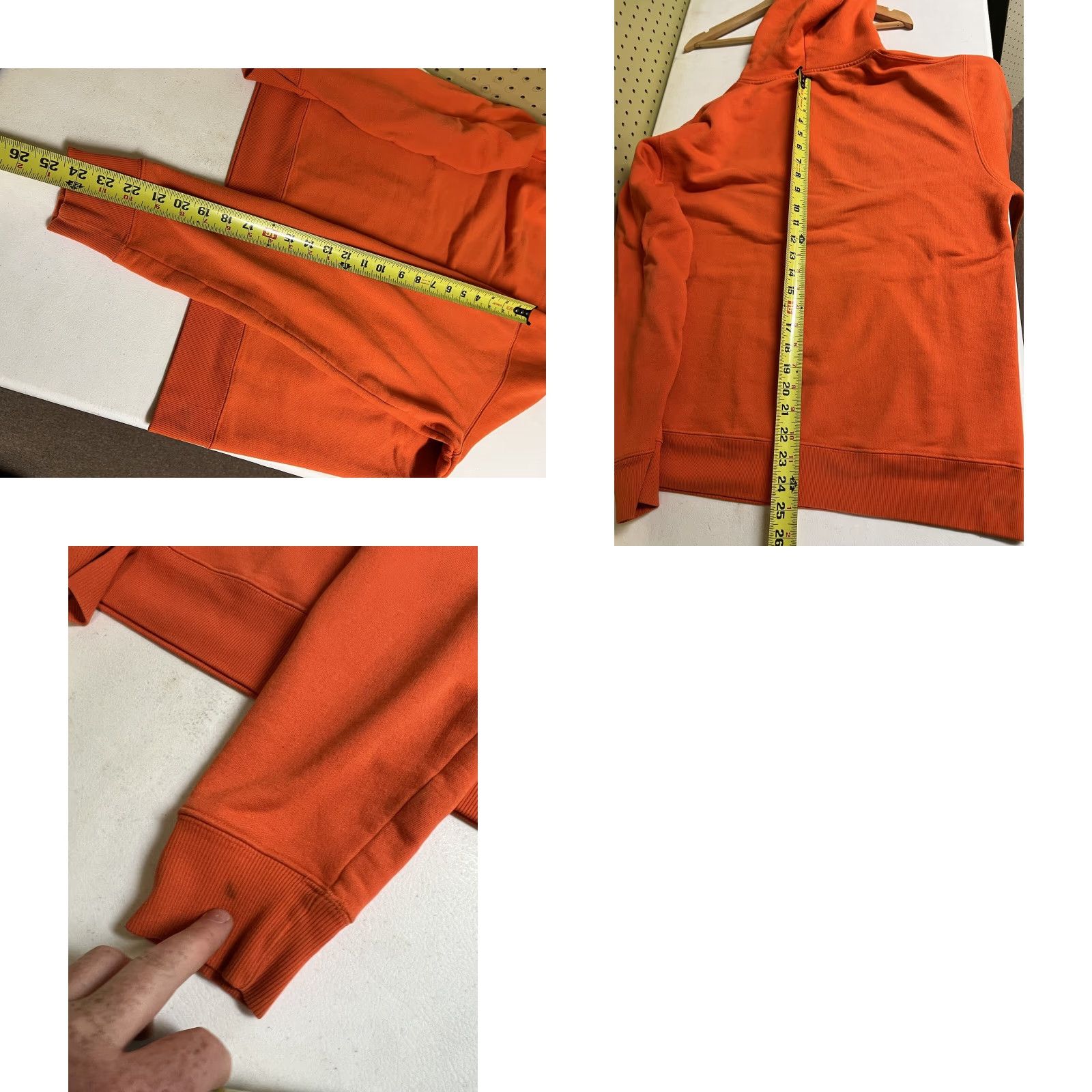 Vintage POC Hoodie Sports Skiing Embroidered Orange 100% Cotton Large Mens Pullover Hooded Regular Size L Size US L / EU 52-54 / 3 - 8 Thumbnail