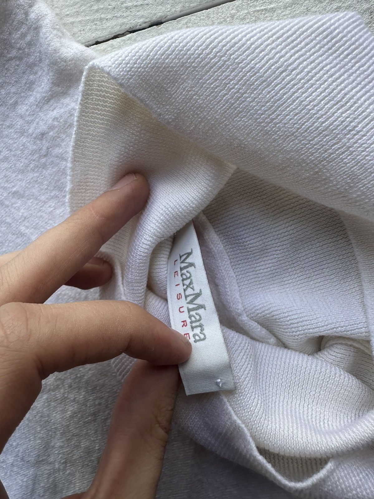 Max Mara 🚨Vintage Max Mara Leisure Women's JUMPER Sweater white cream Size XS / US 0-2 / IT 36-38 - 6 Thumbnail