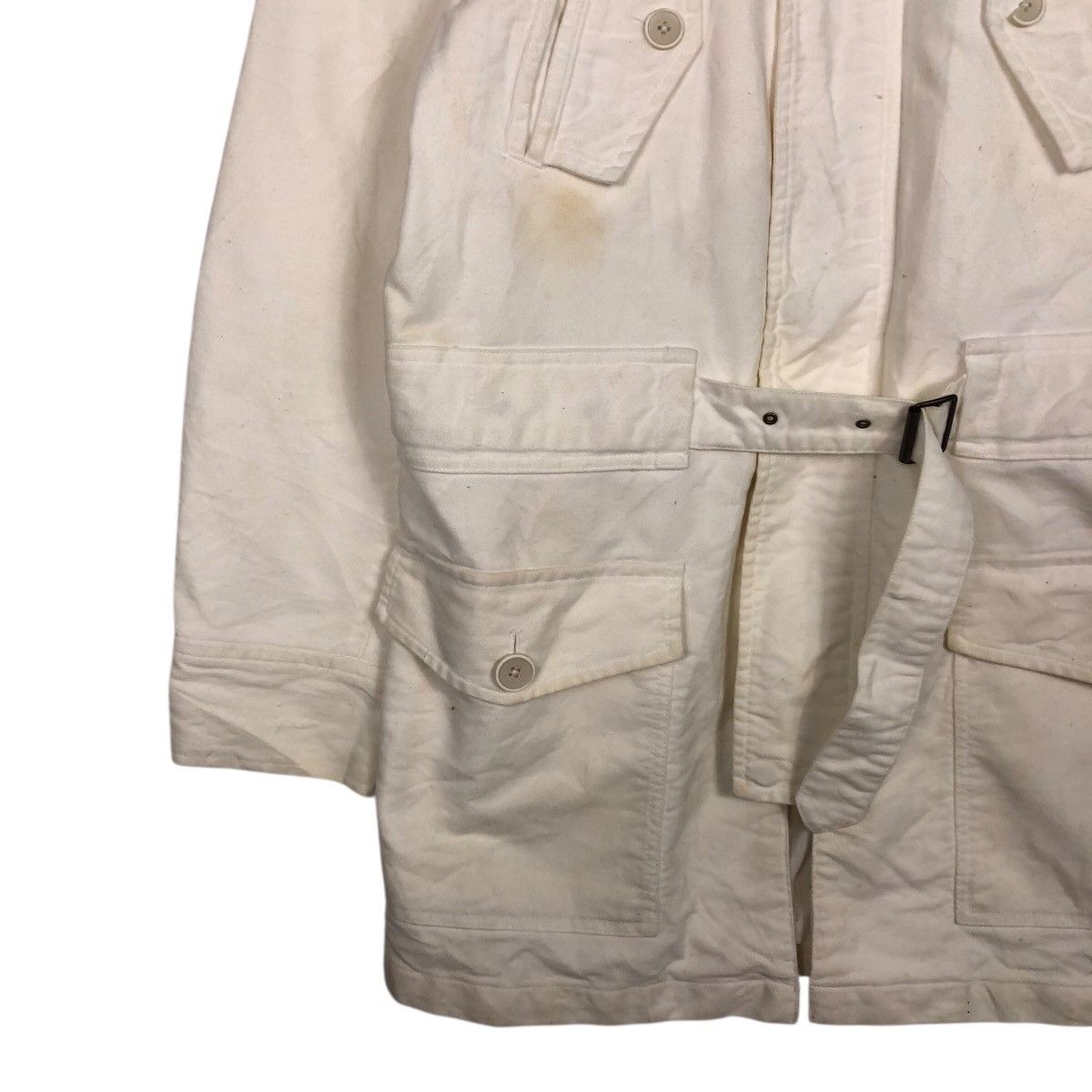 Japanese Brand 📌Vintage Biker Jacket Rich White Kenji Ito Comme Ca Size US L / EU 52-54 / 3 - 5 Thumbnail