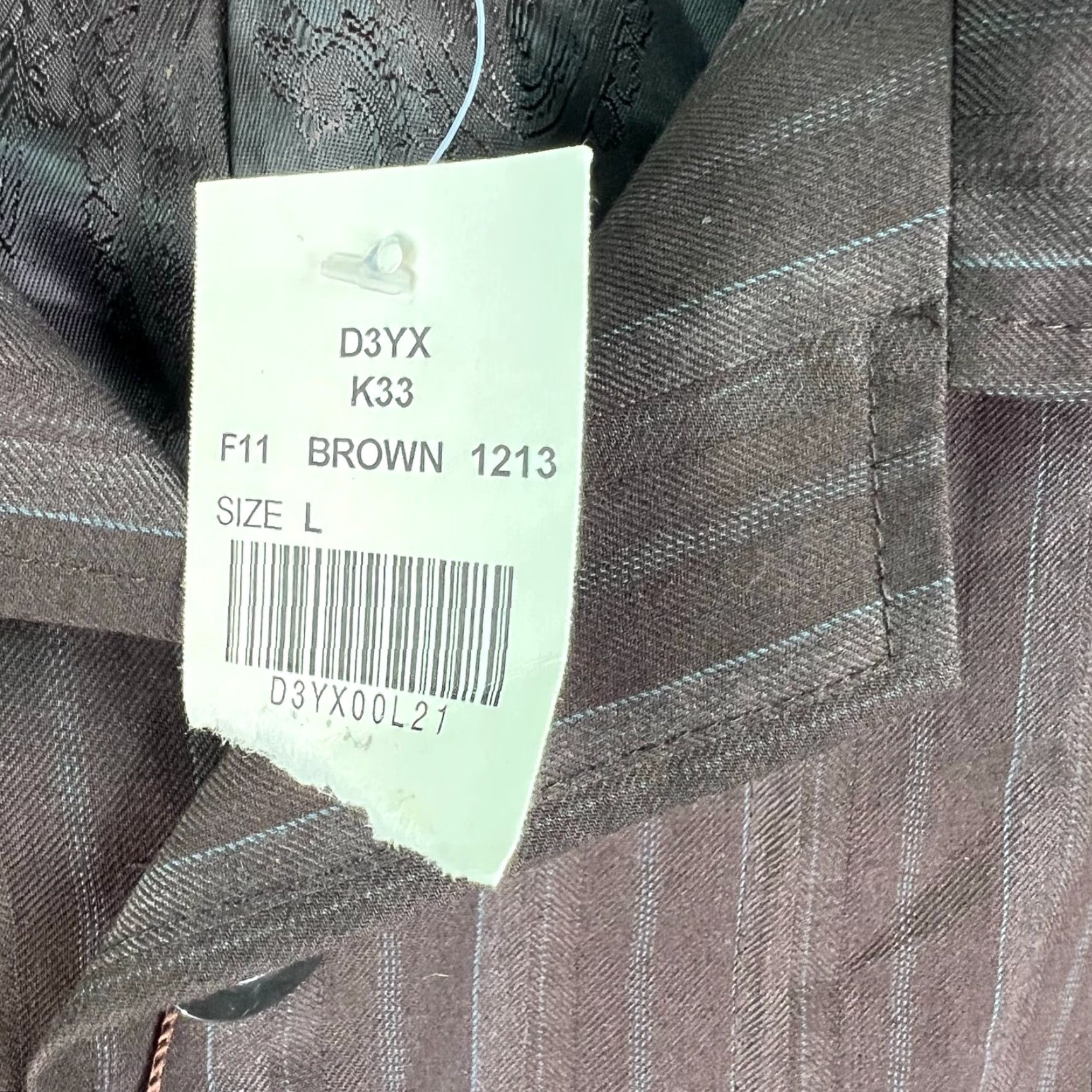 Vintage Vicci Uomo Striped Lined Button Up Shirt Mens L Brown Pockets NWT Shirt Size US L / EU 52-54 / 3 - 5 Thumbnail