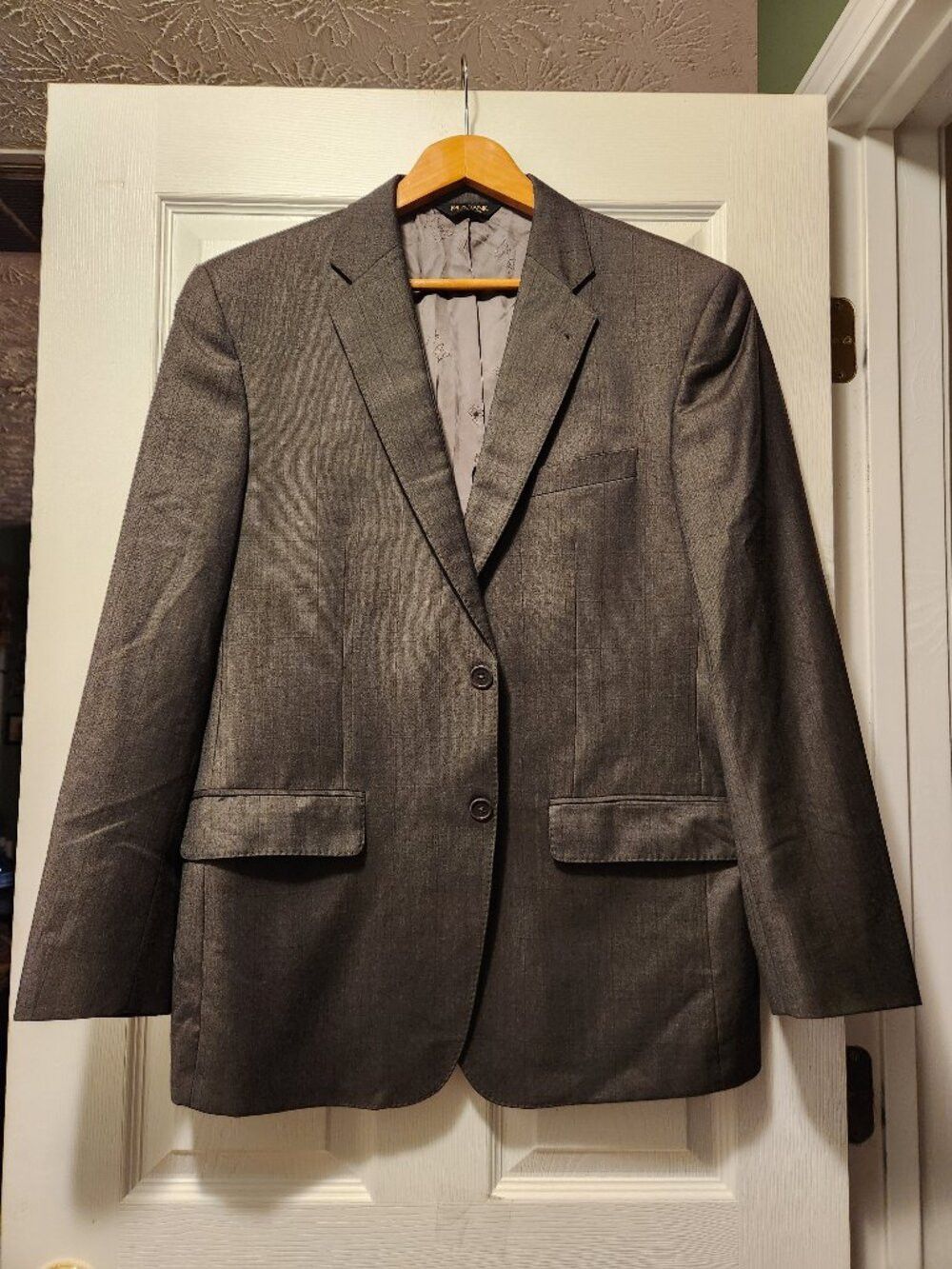 Jos. A. Bank jos.a.bank men's brown 100%wool sport coat blazer jacket 42R Size 42R - 1 Thumbnail