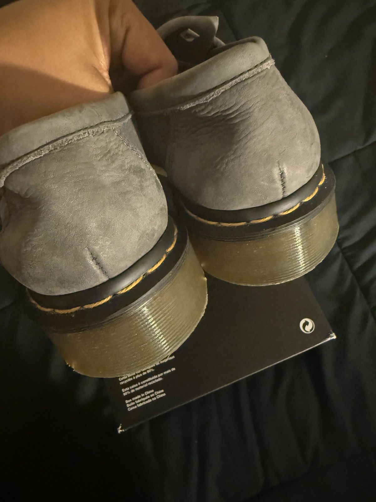 Dr. Martens Dr. Martens Gray Adrian Snaffle Loafers grey nubuck size 11 Size US 11 / EU 44 - 3 Thumbnail