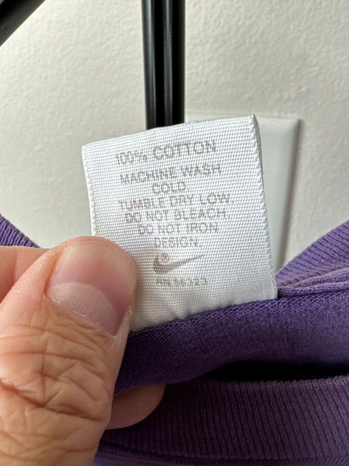 Nike × Vintage Vintage 90s Nike Flight T Shirt Size XL Purple Made In USA Size US XL / EU 56 / 4 - 15 Thumbnail