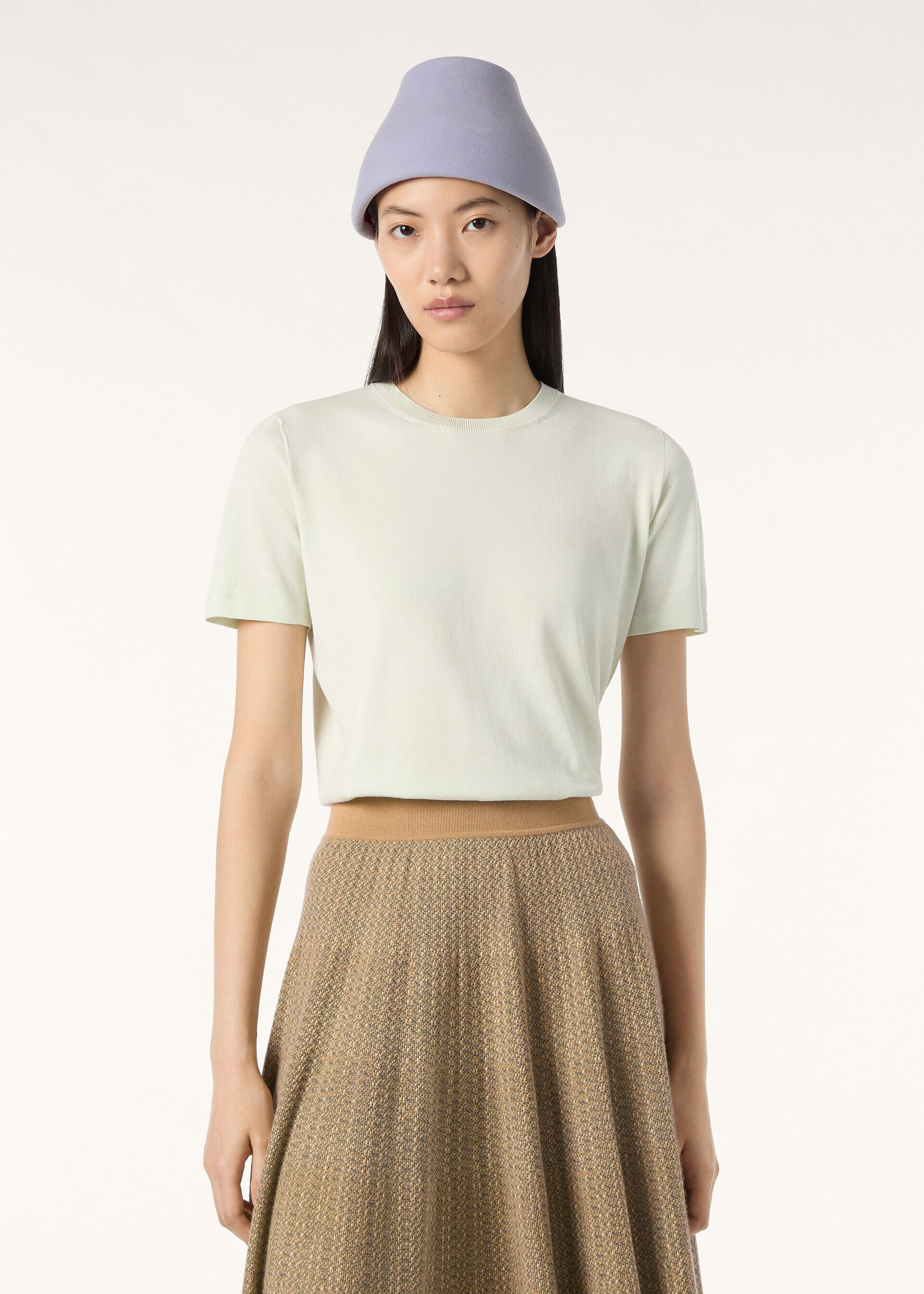Loro Piana os11x0426 FAM7984 Angera Crewneck T-Shirt in Snow Waterfall Size L / US 10 / IT 46 - 5 Thumbnail