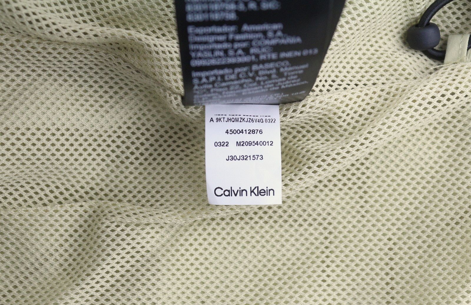 Calvin Klein MIX MEDIA POPOVER M Green Half Zip Logo Anorak 87428 Size US M / EU 48-50 / 2 - 10 Thumbnail