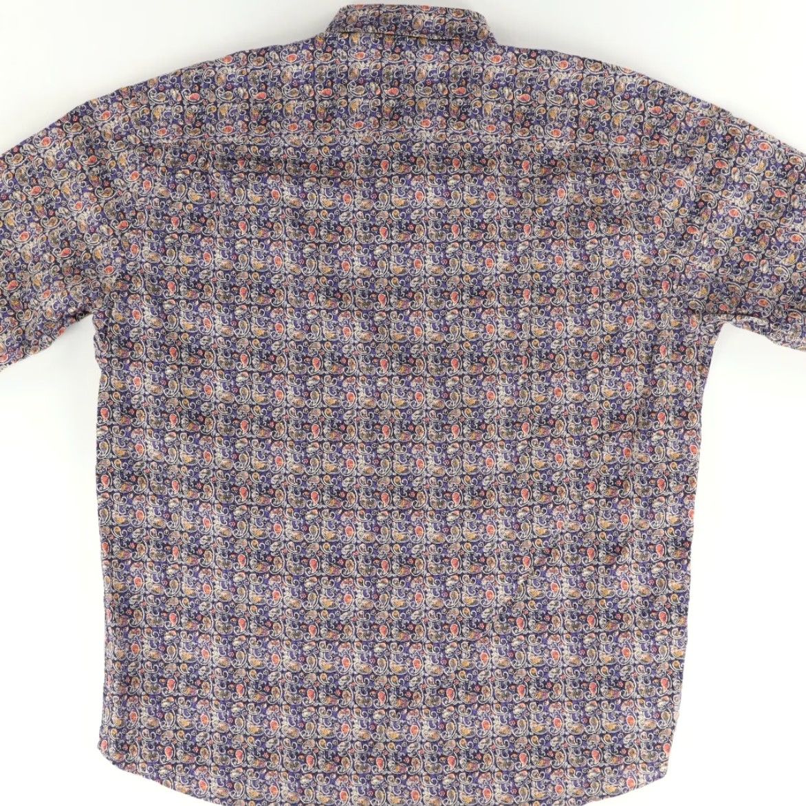 Vintage Alan Flusser Cotton Paisley Long Sleeve Button Up Shirt Men’s XL Size US XL / EU 56 / 4 - 4 Thumbnail