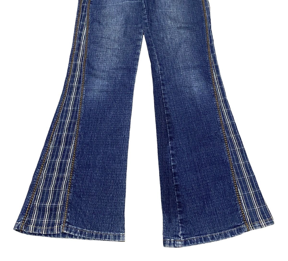 If Six Was Nine Rare Design Vintage Japanese Brand Super Flared Jeans 2000s Size US 30 / EU 46 - 5 Thumbnail