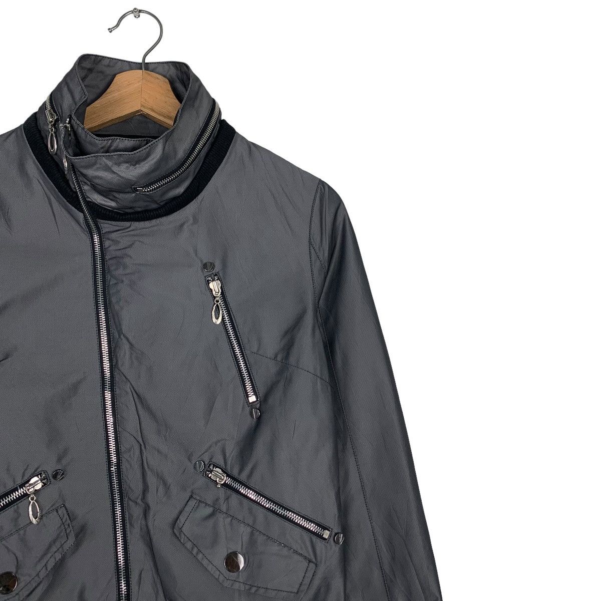 Japanese Brand VISCAP The Exclusive Style Asymmetrical Jacket #0347-C16 Size M / US 6-8 / IT 42-44 - 6 Thumbnail