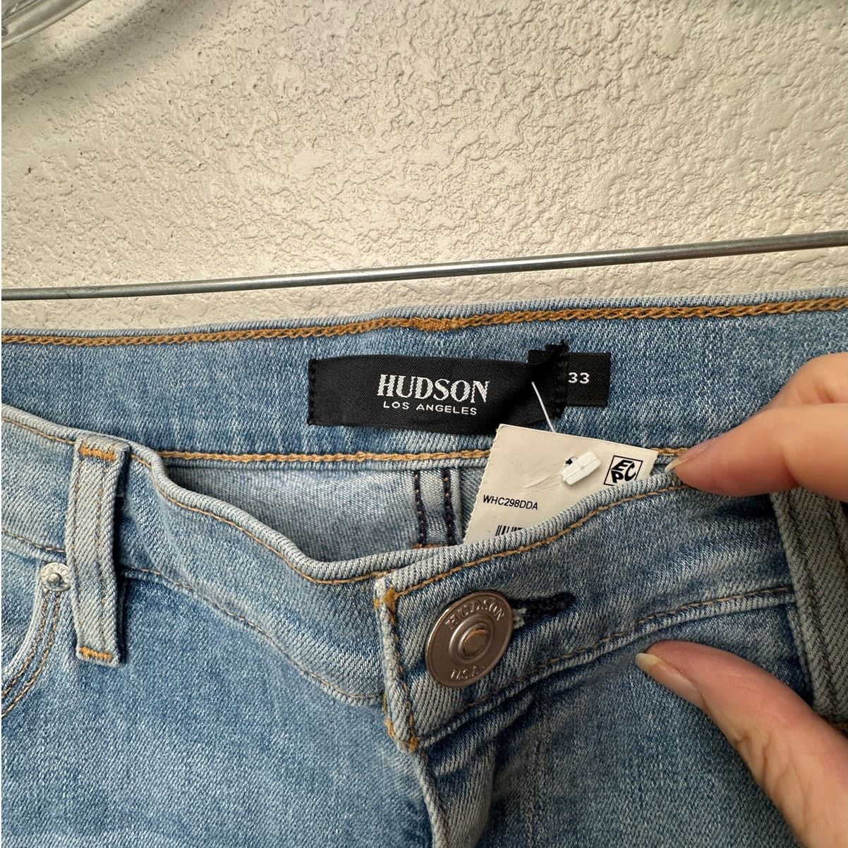 Hudson NWT Hudson Barbara High Waist Crop Straight Jeans Blue 33 Size 33" - 8 Thumbnail