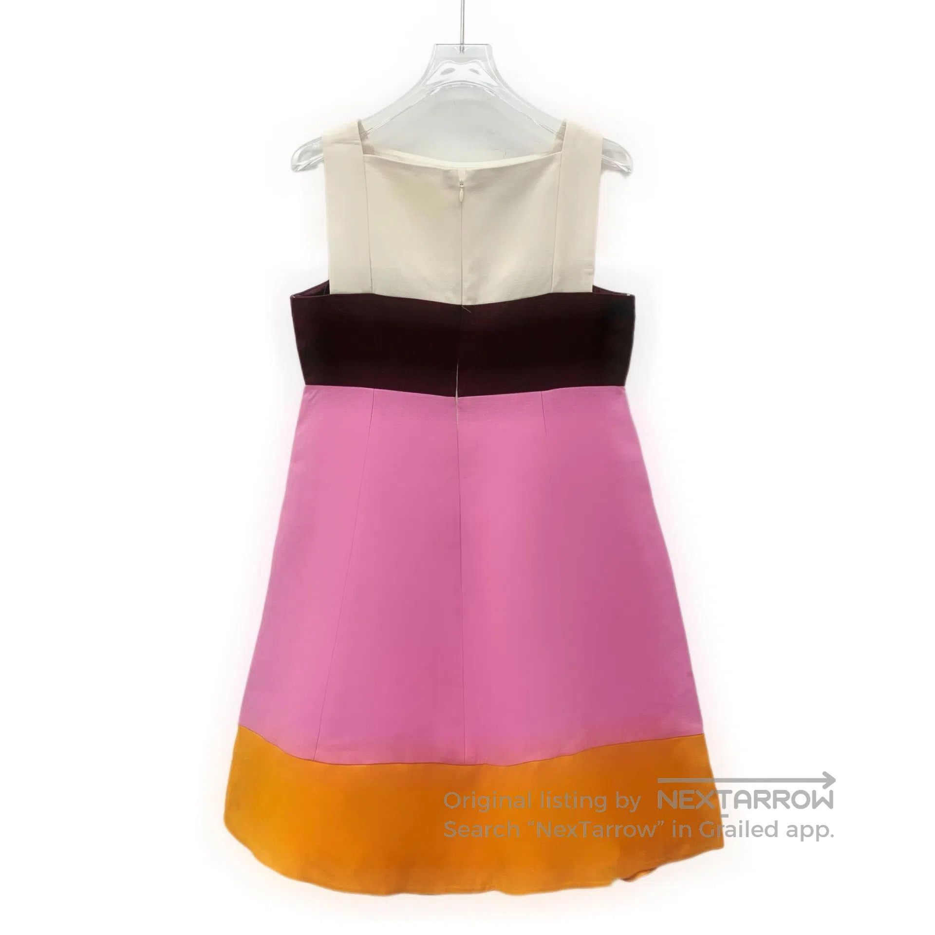 Valentino Valentino Multicolor Wool Square Neck Sleeveless Dress| Size S / US 4 / IT 40 - 2 Thumbnail