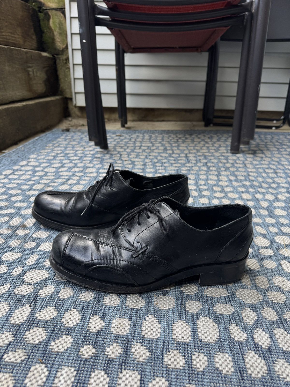 Stefan Cooke Black Leather Oxfords Men's Shoes Size 45 EU