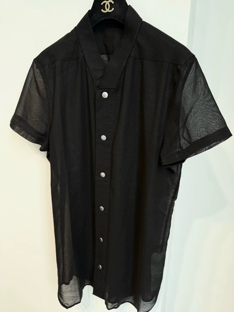 Rick Owens Rick Owens V-neck Sheer Shirt Size 48 Size US M / EU 48-50 / 2 - 2 Thumbnail