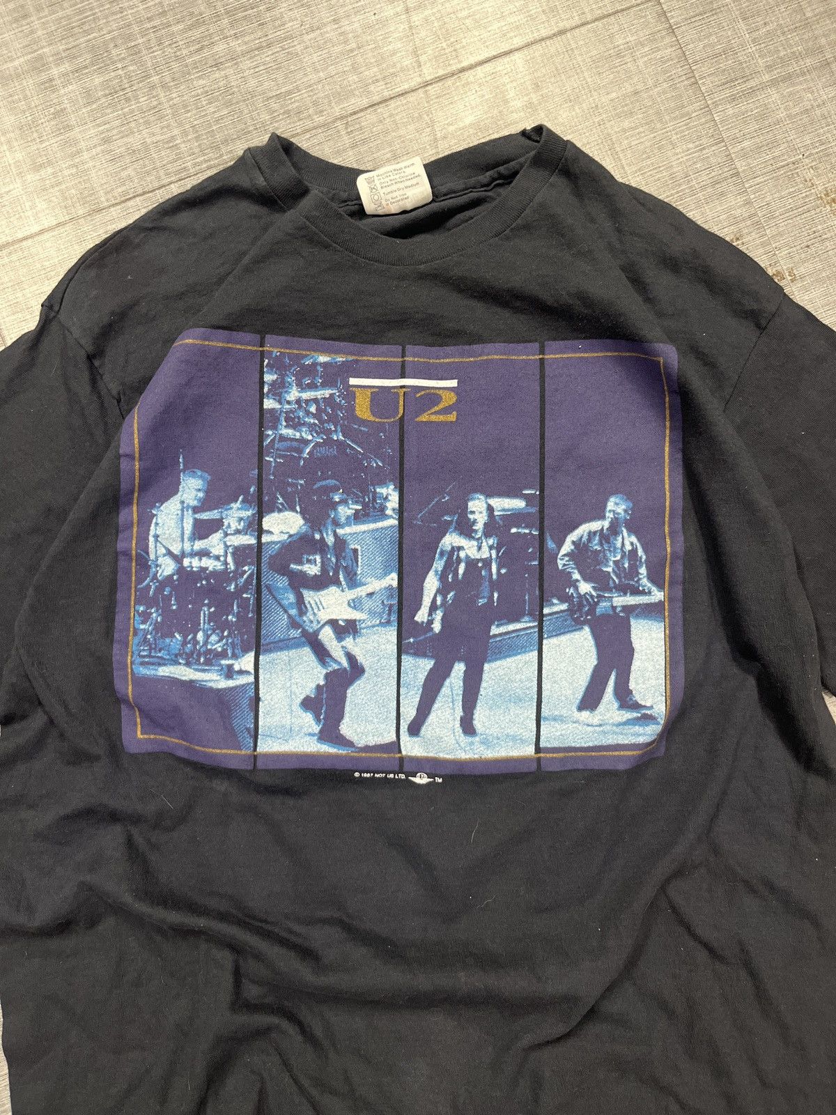 Band Tees × Brockum × Vintage VTG 1987 U2 Tour Tee Size US L / EU 52-54 / 3 - 2 Thumbnail