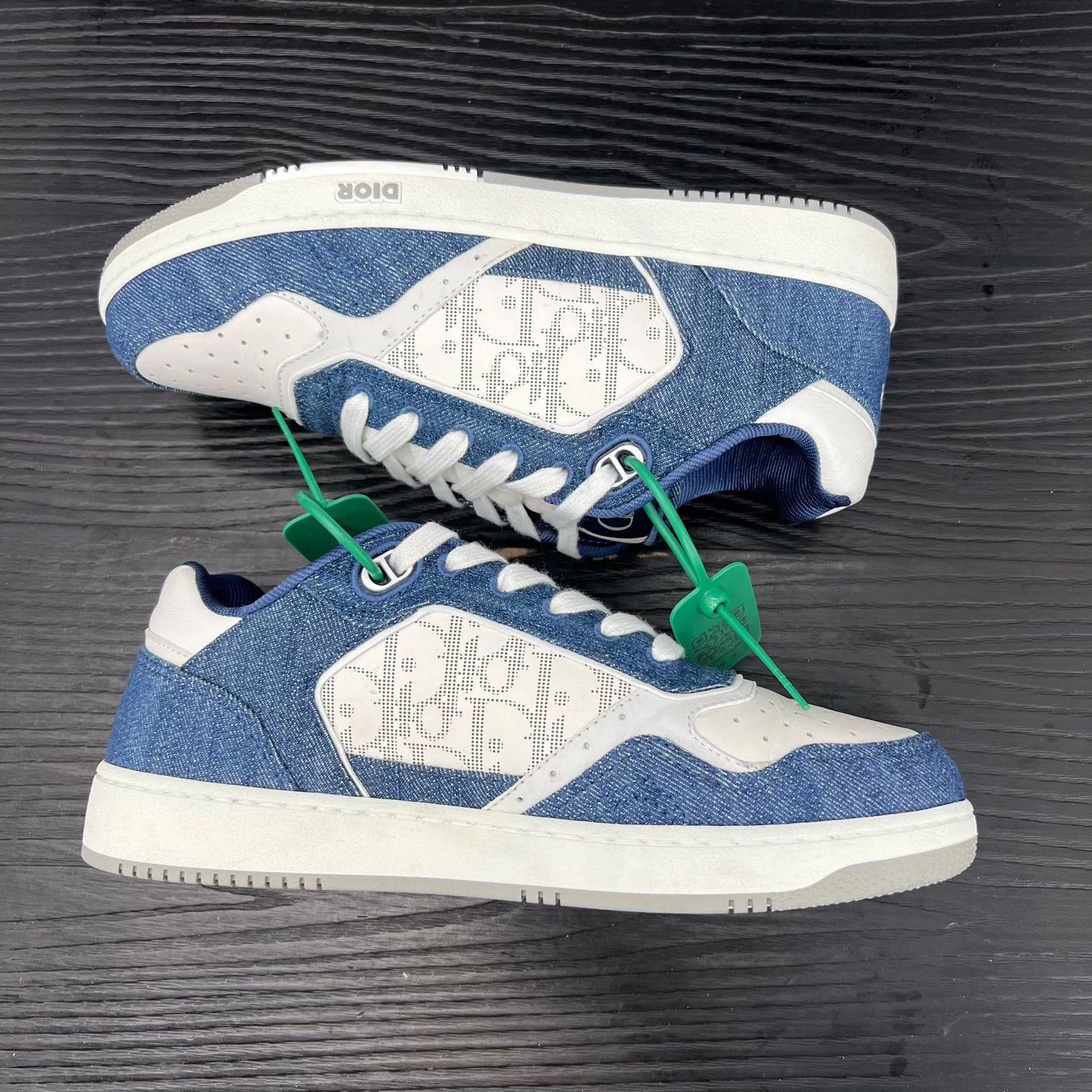 Dior Dior B27 Denim White & Blue 99 New 40 Size US 7 / EU 40 - 3 Thumbnail