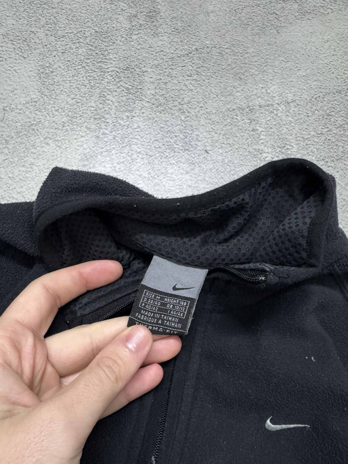 Nike Vintage Y2k Nike Fleece Swoosh 1/4 Zip Sweatshirt 90’s Size M / US 6-8 / IT 42-44 - 8 Thumbnail