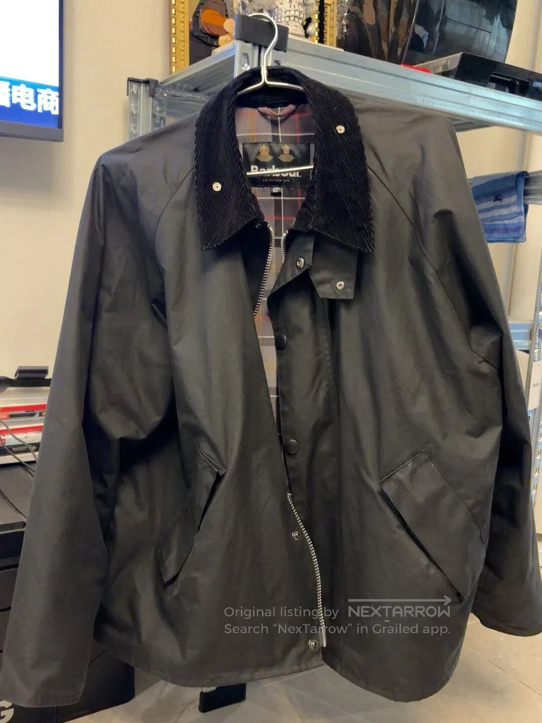 Barbour Transport Black Waxed Jacket.