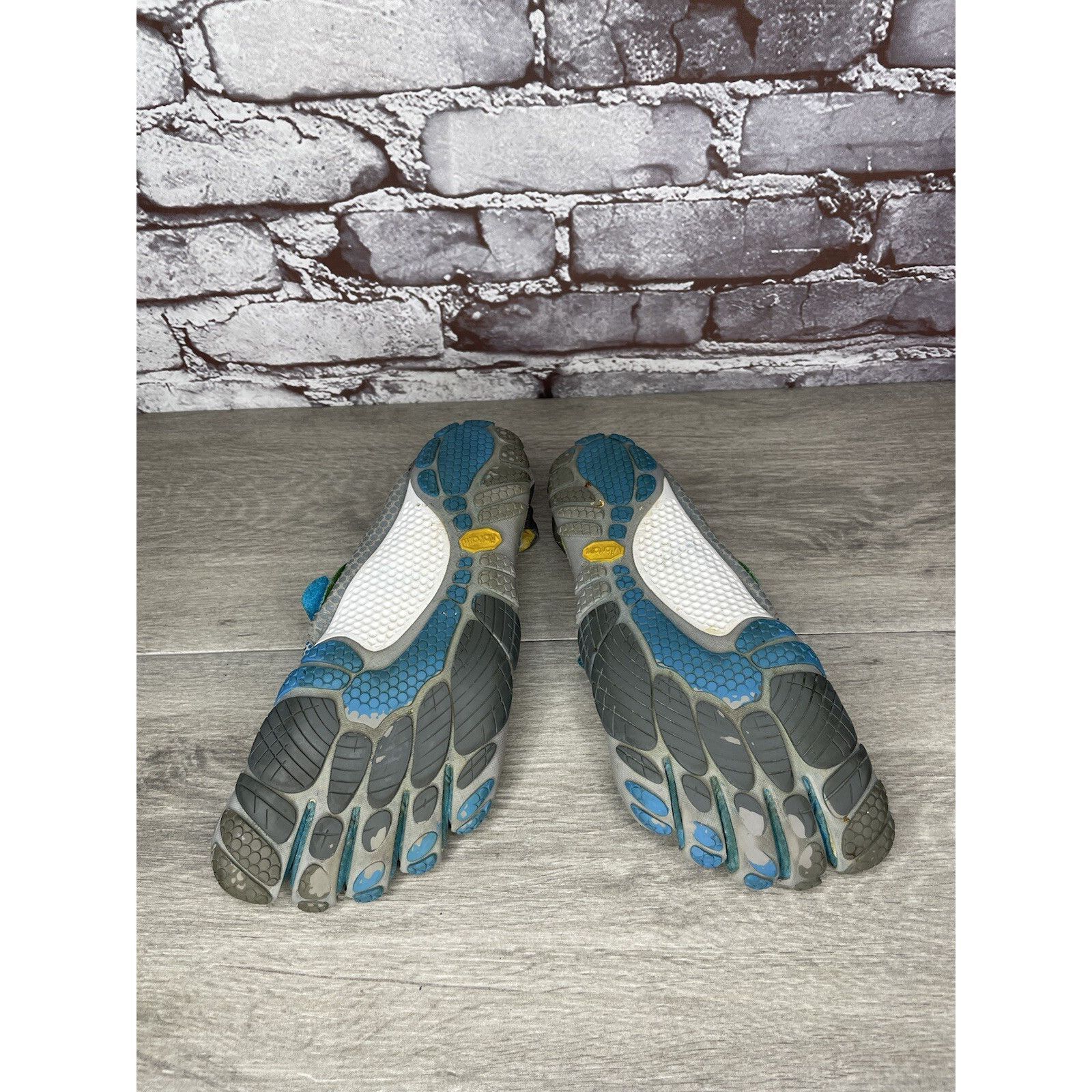 Vibram VIBRAM FiveFingers Gray Blue Textile Barefoot Running Shoes Size US 7.5 / IT 37.5 - 20 Thumbnail
