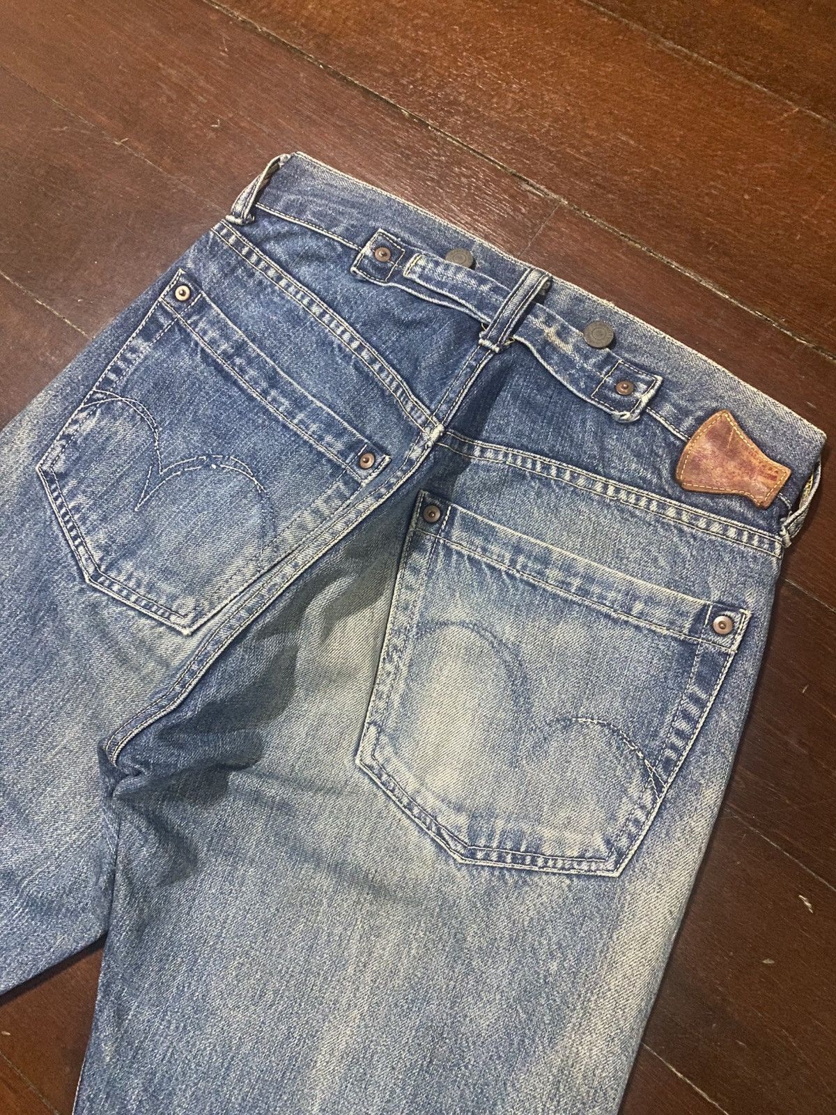 Kapital Vintage Studio D'artisan Selvedge Denim buckle back mud wash Size US 30 / EU 46 - 19 Thumbnail