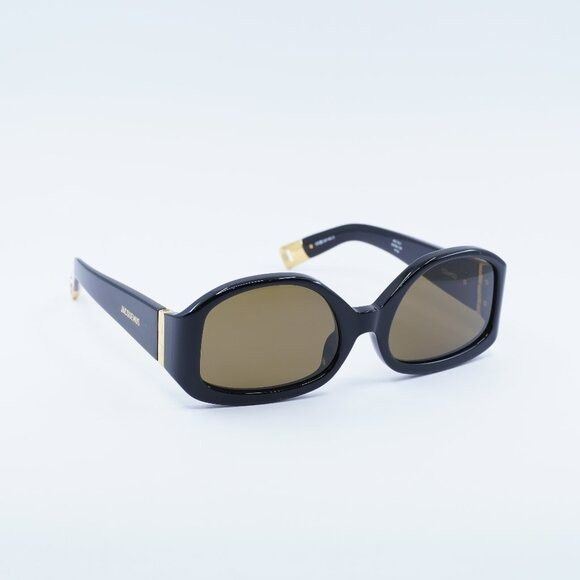 Jacquemus CARRE ROND JAC/10 C2 Sunglasses Havana Geometric Frame, Brown Lenses Jacquemus | Accessories | Jacquemus Carre Rond Jac C2  main image 4