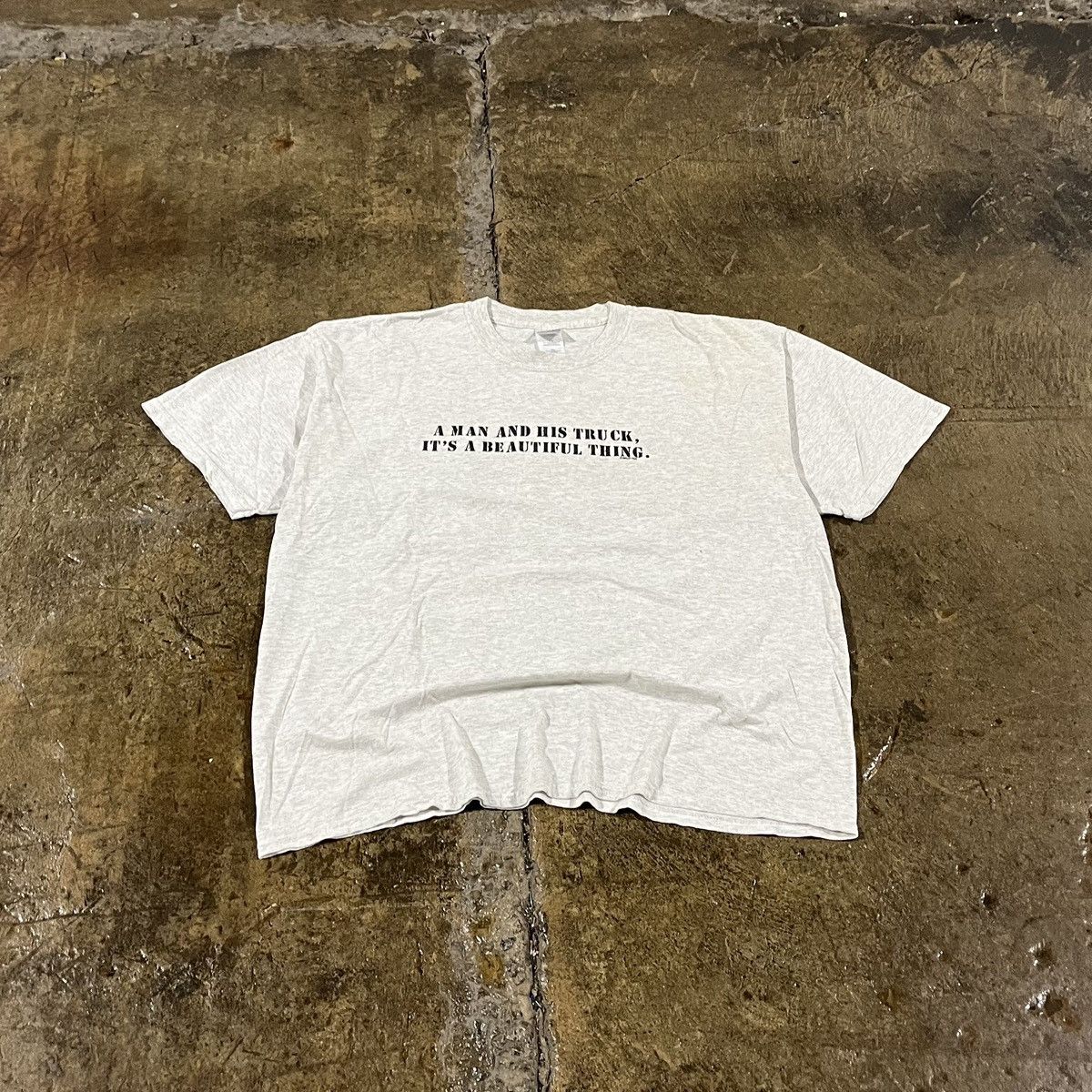 Vintage Vintage Y2K A Man & His Truck Funny Humor Parody Tee Shirt Size US XXL / EU 58 / 5 - 2 Thumbnail