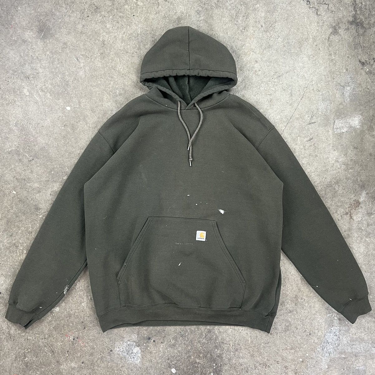 Carhartt × Vintage Faded Green Carhartt Hoodie Size US XL / EU 56 / 4 - 1 Thumbnail